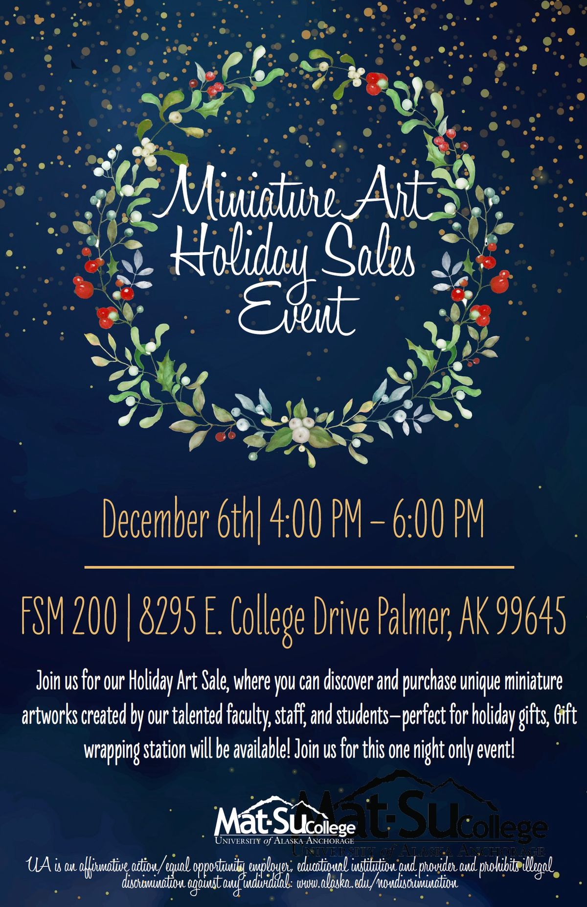 Miniature Art Holiday Sales Event