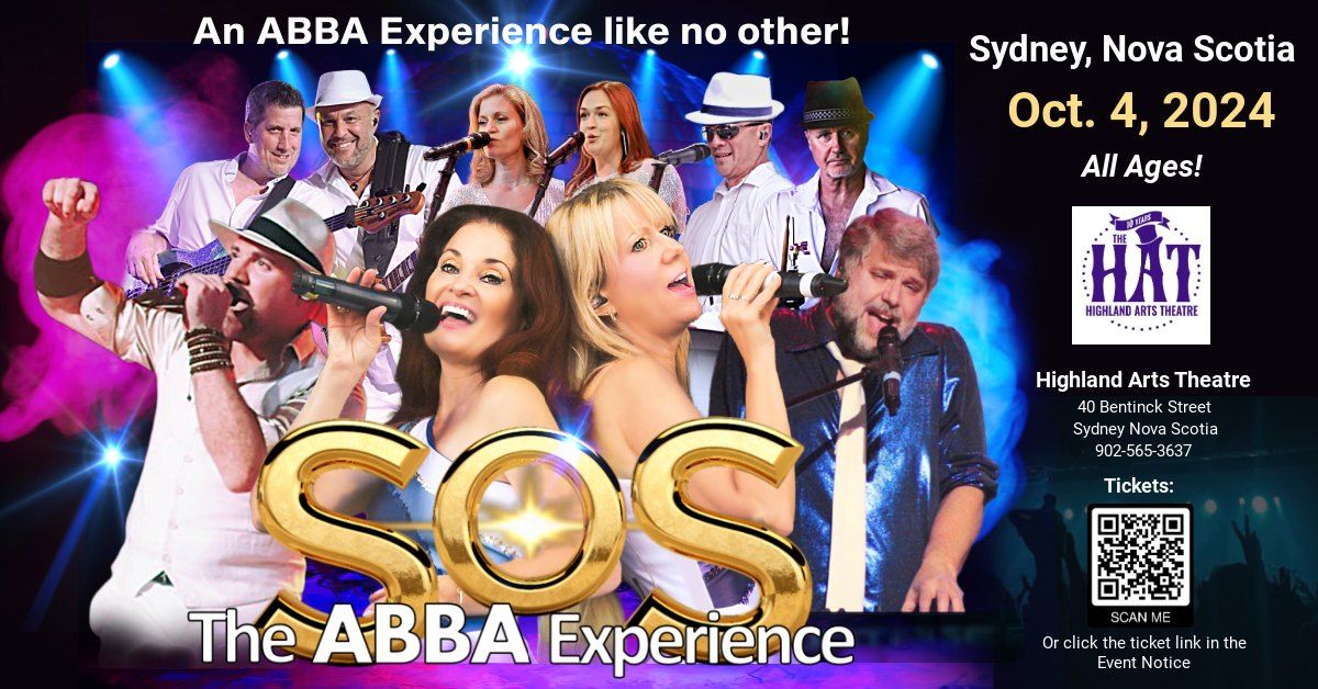 Sydney, Nova Scotia | October 4, 2024 | SOS - The ABBA Experience @ Highland Arts Theatre