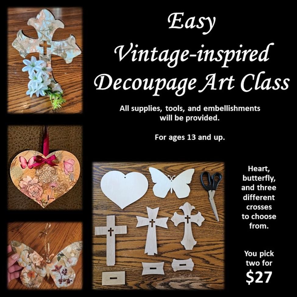 Easy Victorian-Inspired Decoupage Art Class e Debbie
