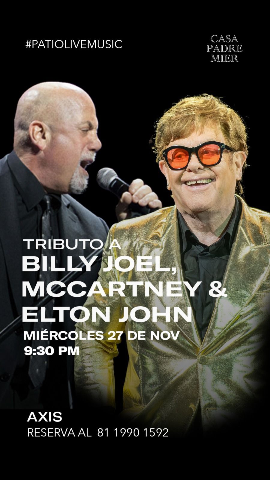 Tributo a Billy Joel, Paul McCartney y Elton John