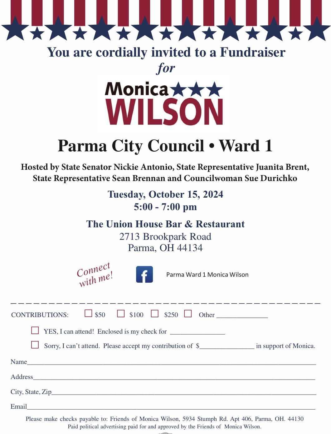 Fundraiser for Councilwoman Monica Wilson