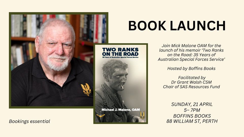Book Launch: Michael Malone's Two Ranks on the Road