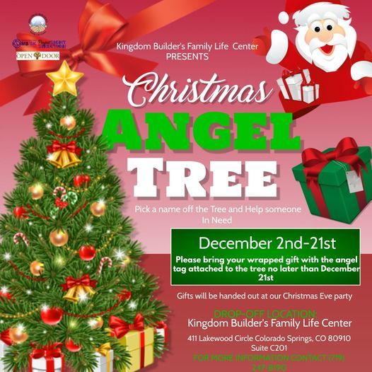 Christmas Events In Colorado Springs 2021 Angel Tree Gifts For Kids Kingdom Builders Family Life Center Colorado Springs 1 November 2021 Christmas Events In Colorado Springs 2021 Angel Tree Gifts For Kids Kingdom Builders Family Life Center Colorado Springs 1 November 2021
