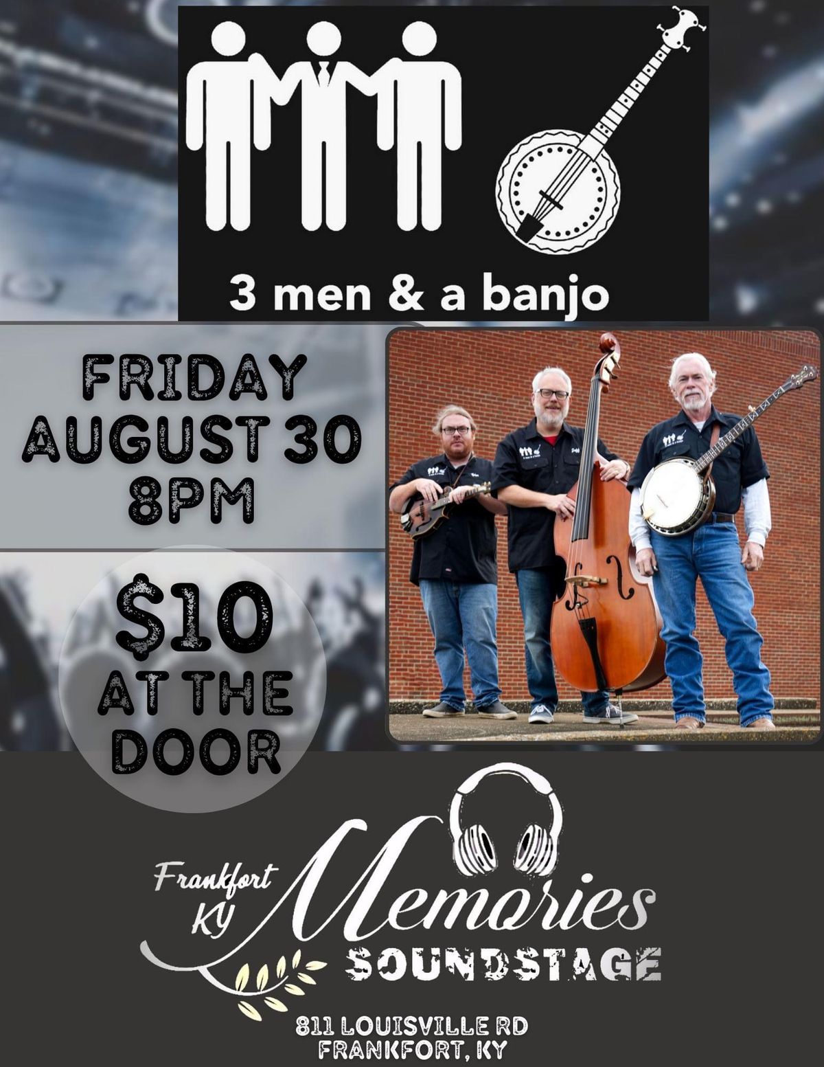 3 Men & A Banjo at Memories