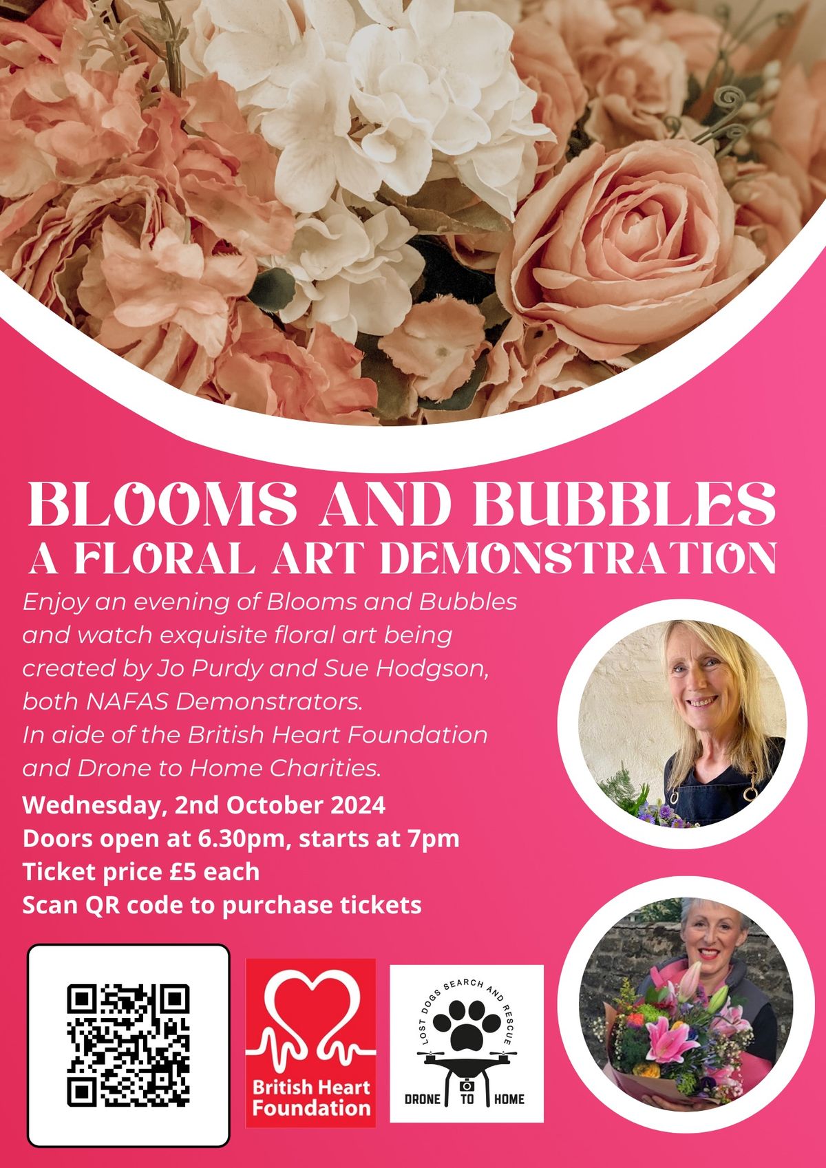 Blooms and Bubbles - A Floral Art Demonstration