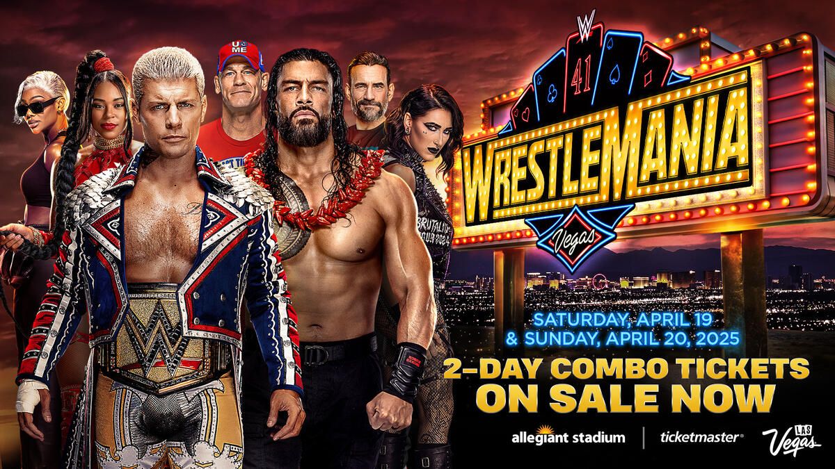 WWE Wrestlemania - 2 Day Pass at Allegiant Stadium