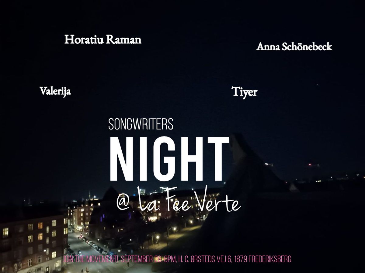 Songwriters Night At La Fee Verte