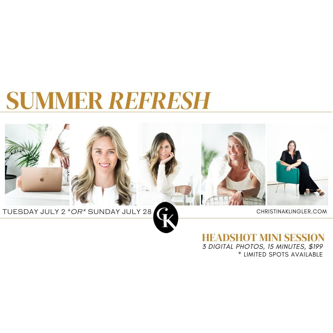 Summer Refresh Headshot Mini Sessions