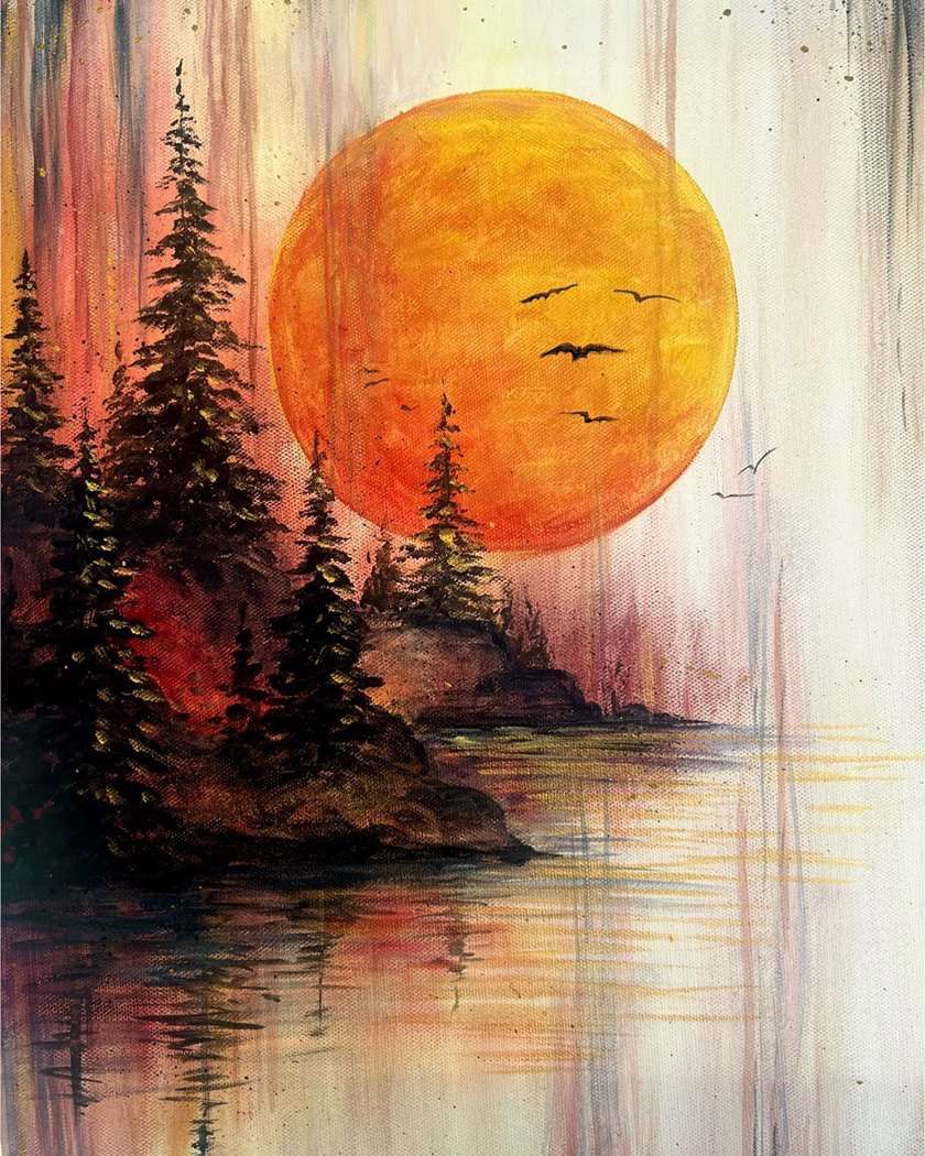 Blood Moon-Paint Party