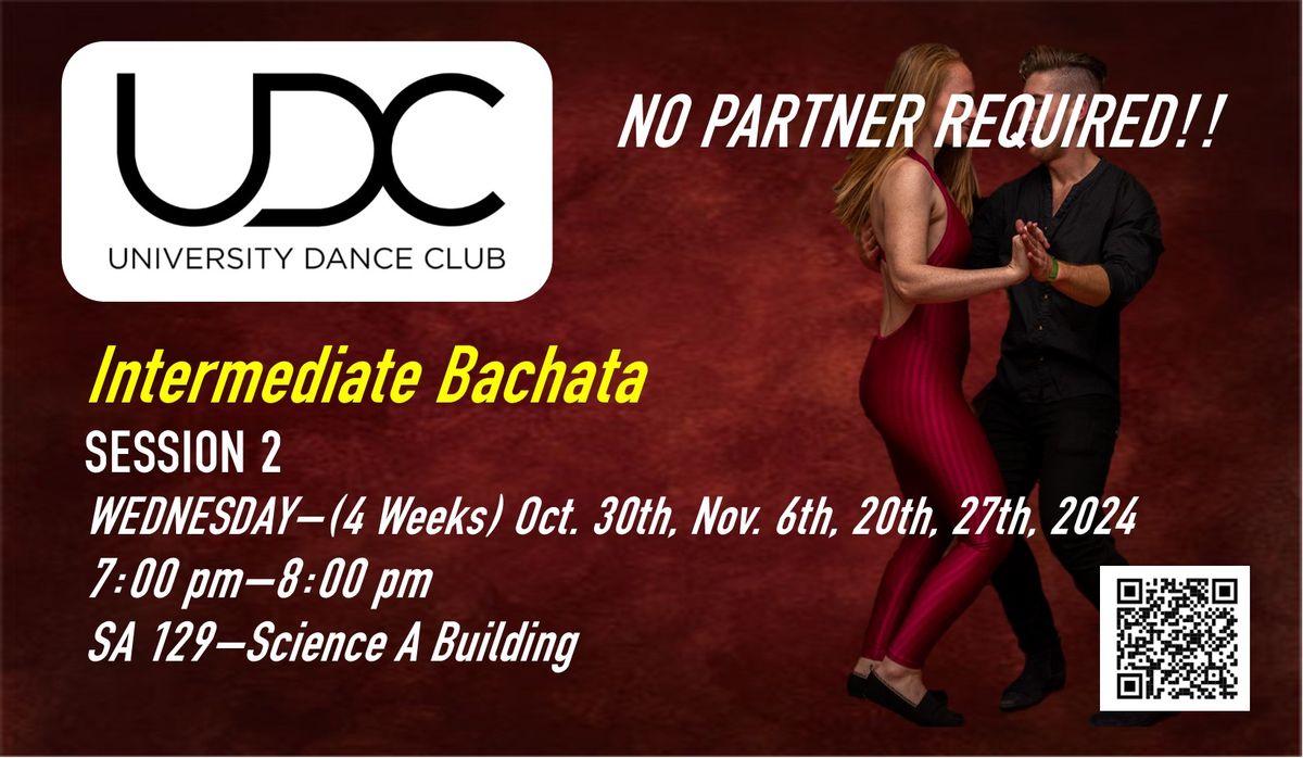 UDC Dance Classes: INTERMEDIATE BACHATA - FALL SESSION