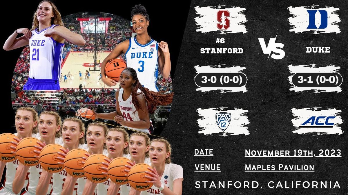 Stanford Cardinal at Duke Blue Devils Womens Basketball