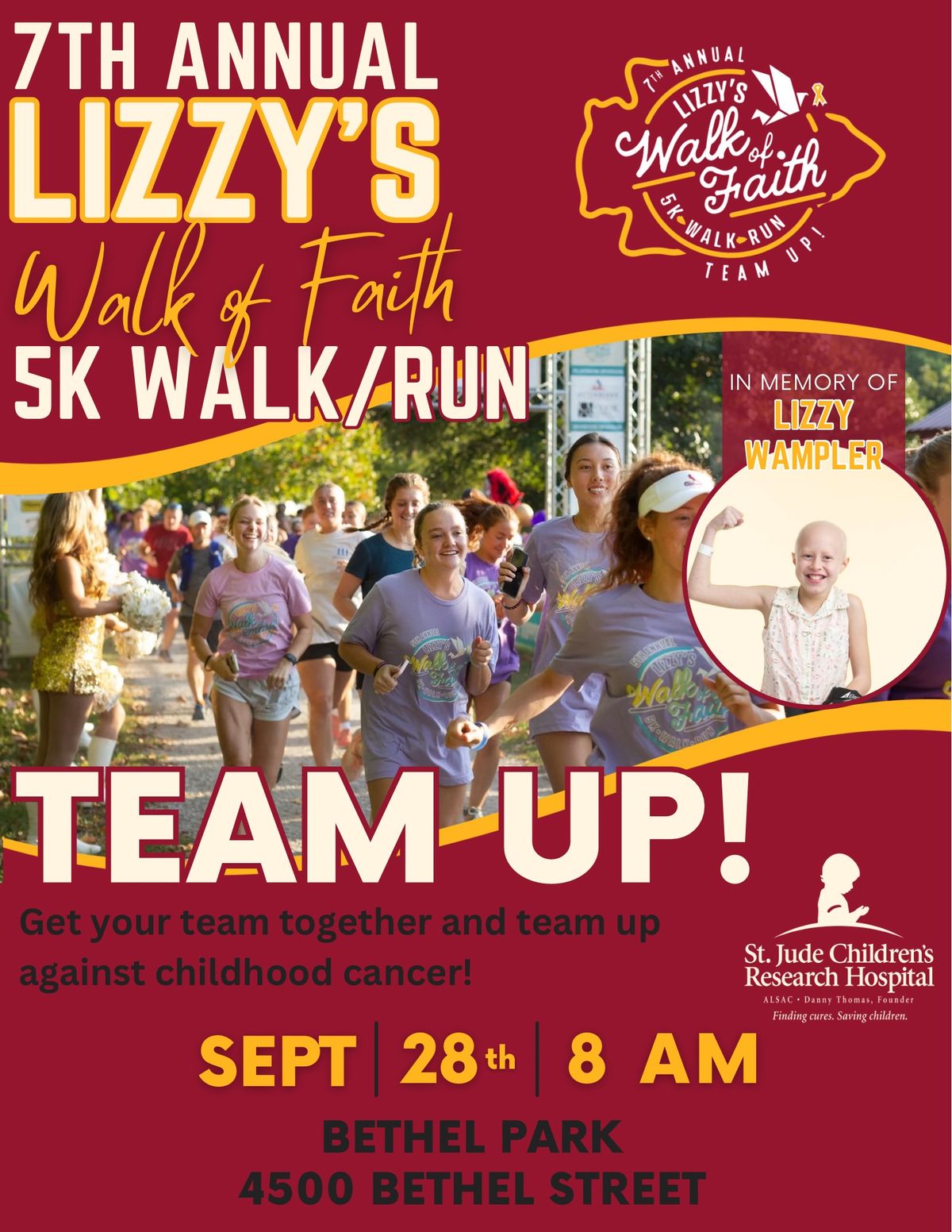 Lizzy\u2019s 7th Annual Walk of Faith 5K Walk\/Run