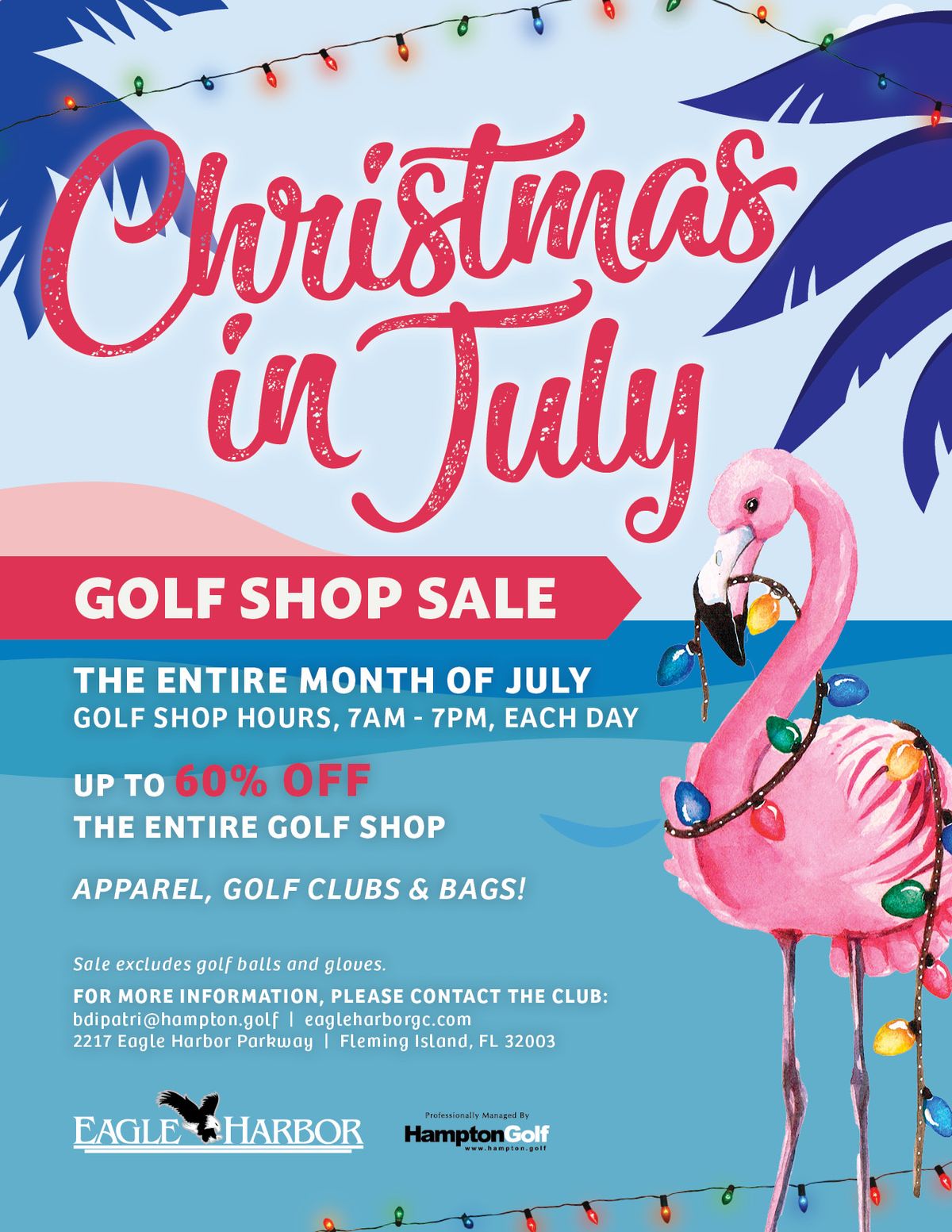 Christmas In July: Golf Shop Sale