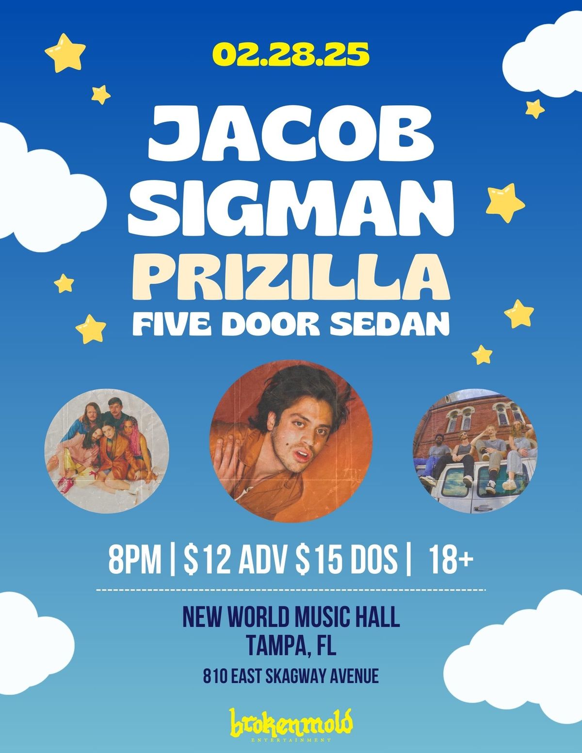 Jacob Sigman, Prizilla, 5 Door Sedan at New World Music Hall