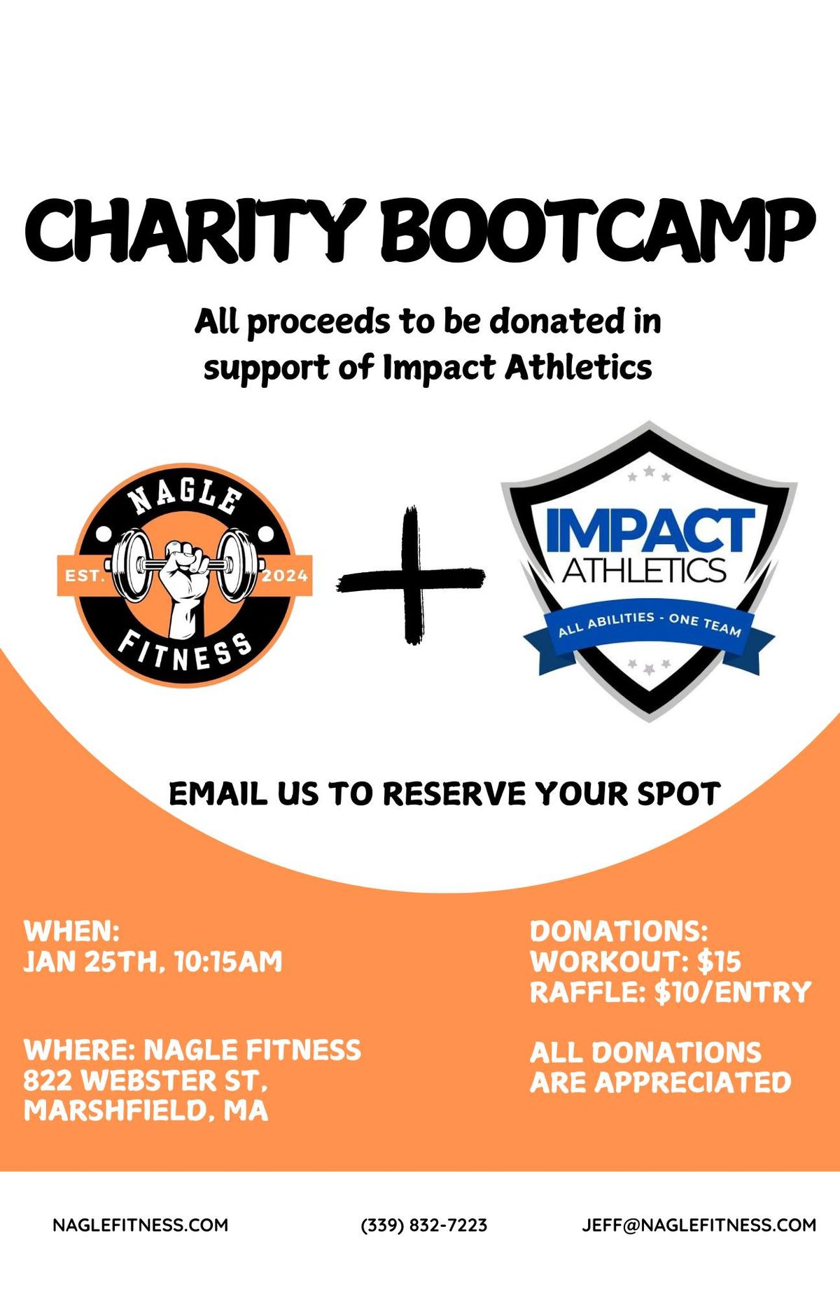 Charity Bootcamp: Nagle Fitness x Impact Athletics