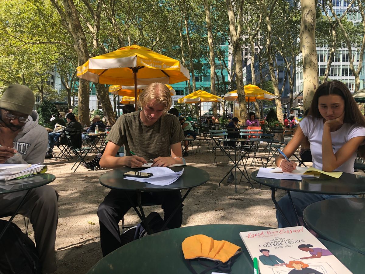 Free College Essay Workshop in Bryant Park!