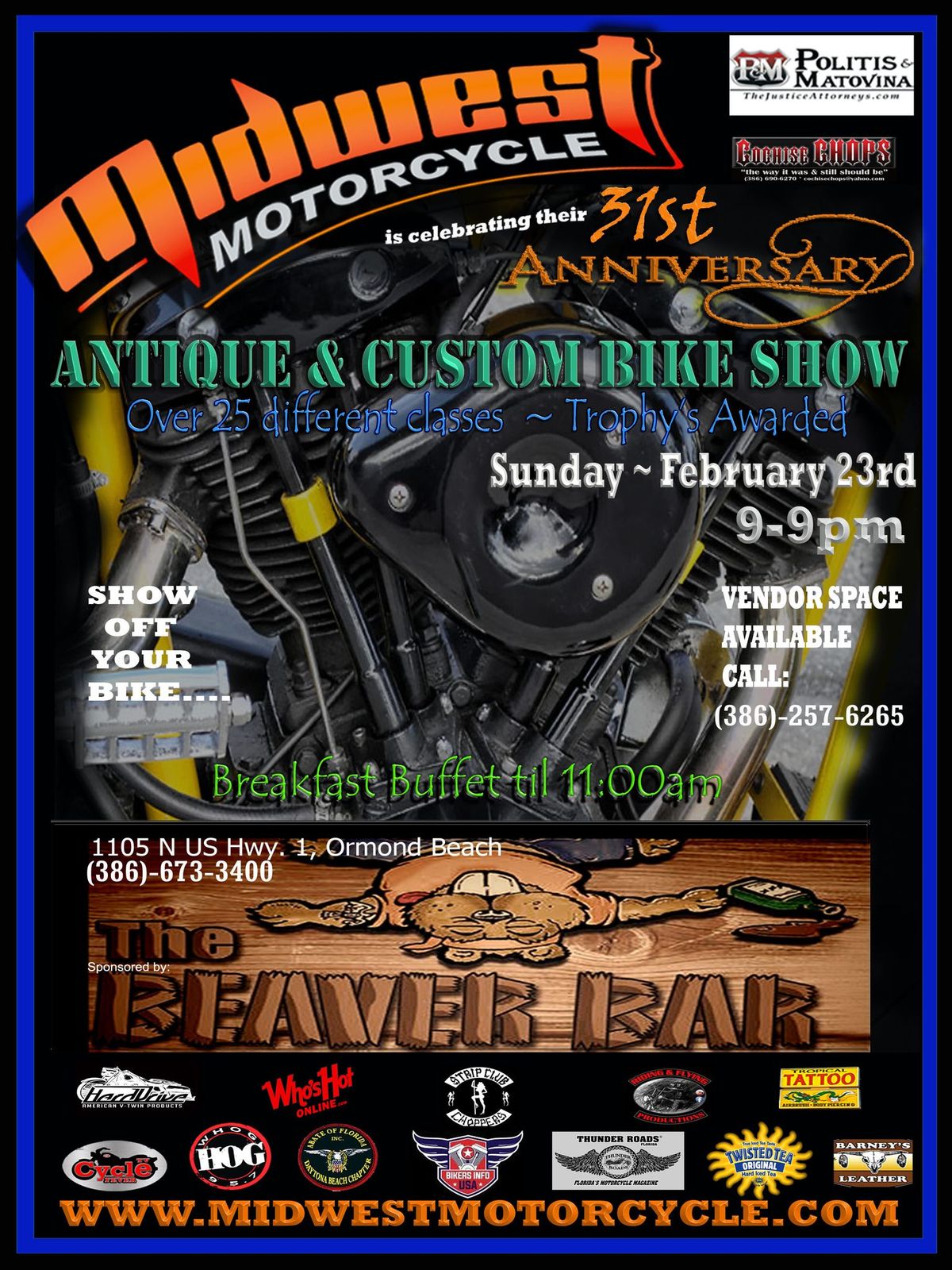 MIDWEST MOTORCYCLE 31ST ANTIQUE & CUSTOM BIKE SHOW