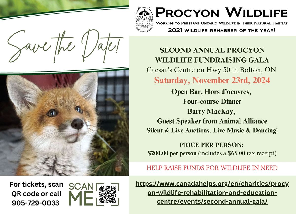 Second Annual Procyon Wildlife Fundraising Gala