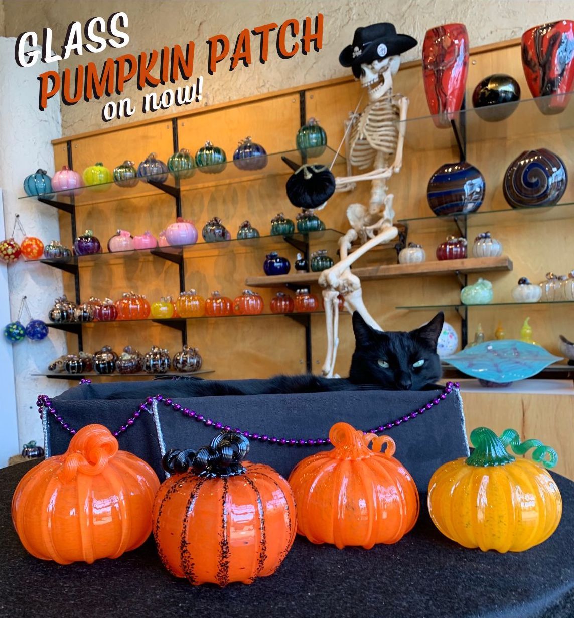 Art Glass Pumpkin Patch