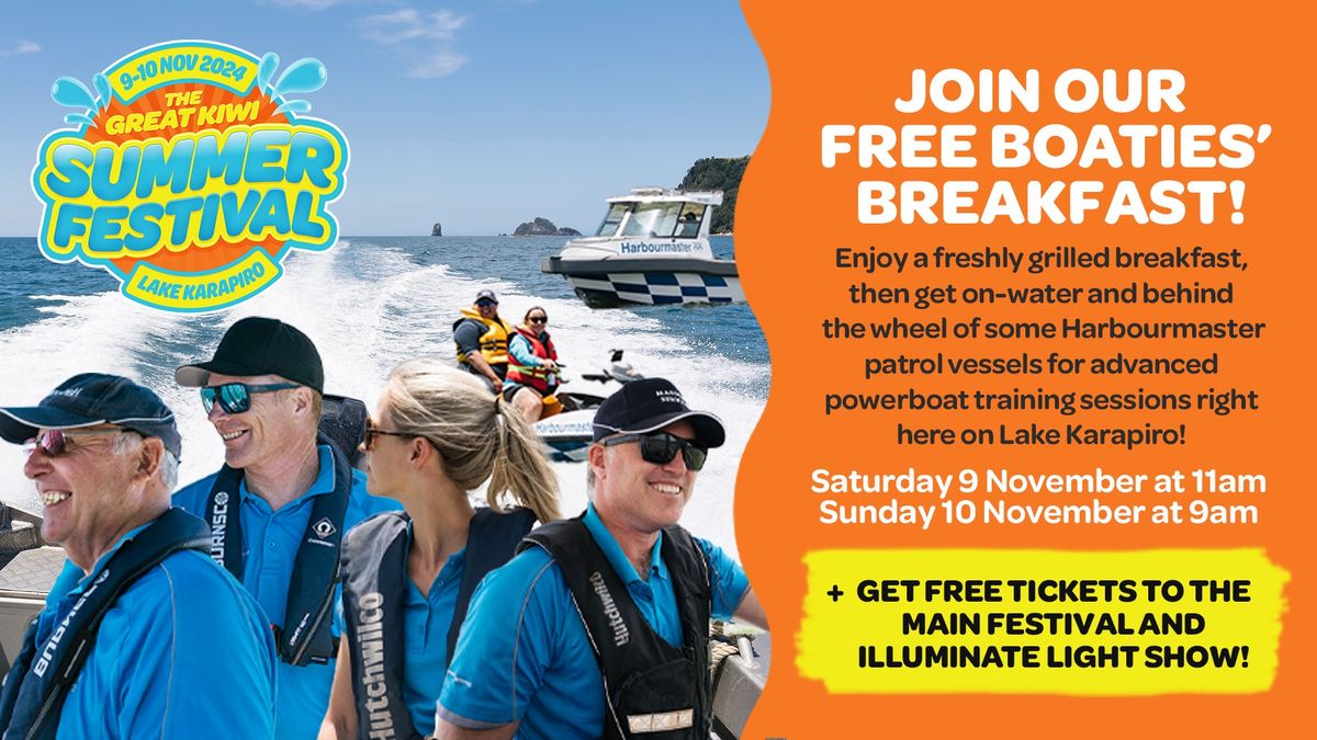 Boaties' Breakfast at the Great Kiwi Summer Festival