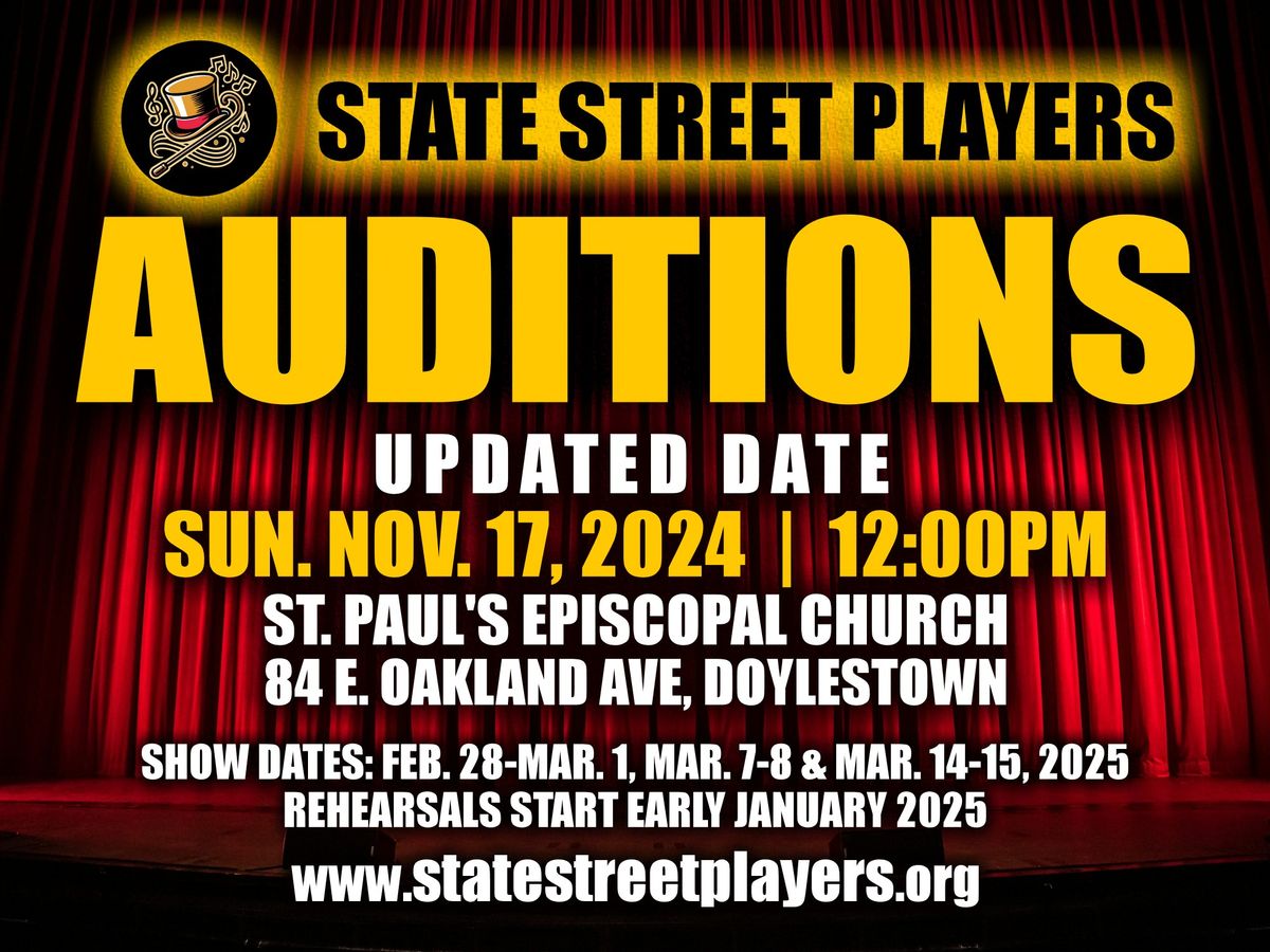 SSP 2025 Show Auditions!  [NEW DATE: NOV. 17]