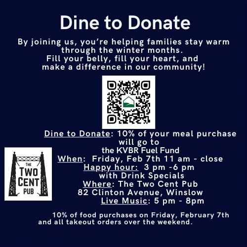 Dine to Donate at the Two Cent Pub