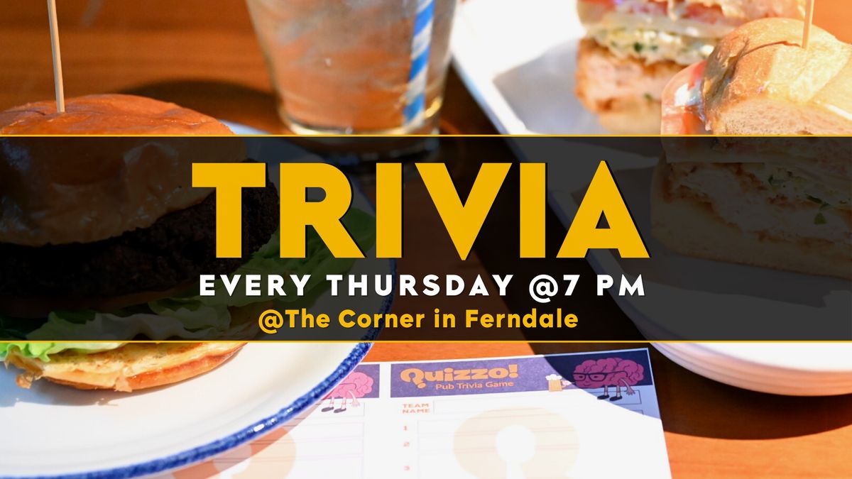 Thursday Trivia at The Corner