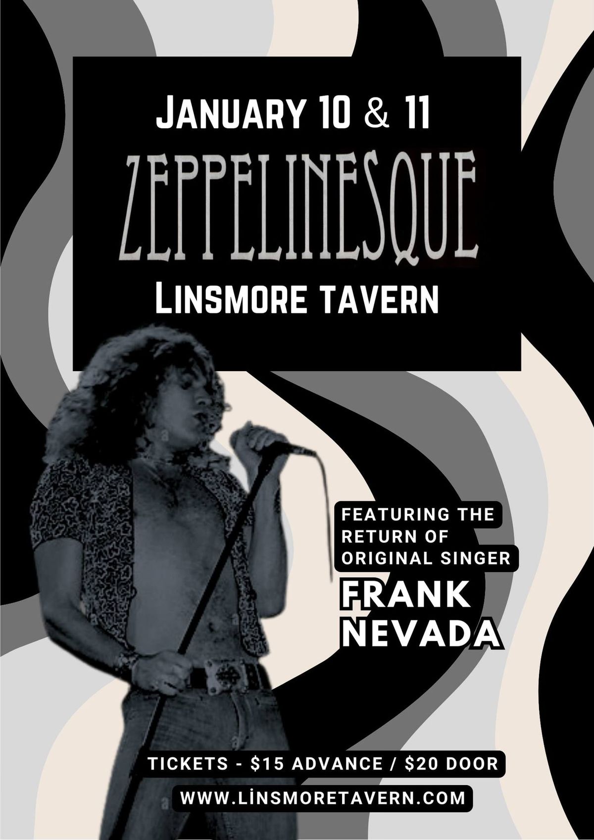 Zeppelinesque A Led Zeppelin Tribute Like No Other Live at the Linsmore Tavern on a Friday night!