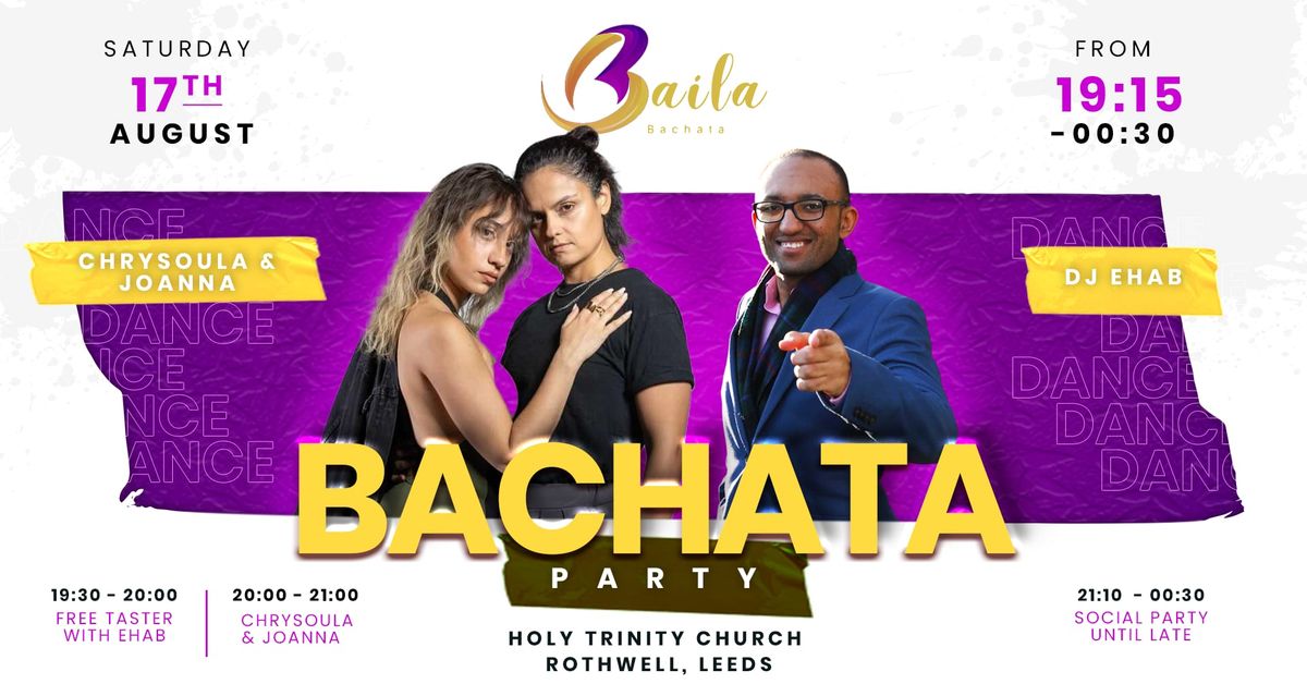 Baila Bachata Party with FREE CLASS | Chrysoula & Joanna | Ehab