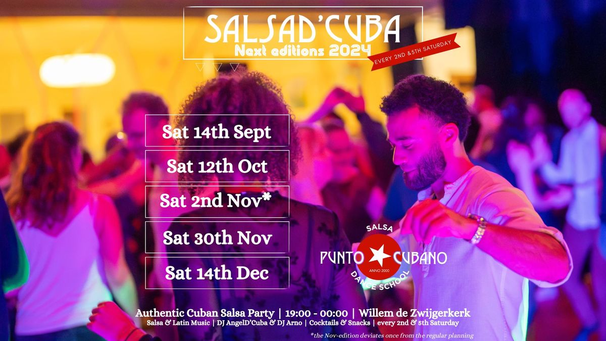 SalsaD'Cuba - Saturday 14th December - Amsterdam