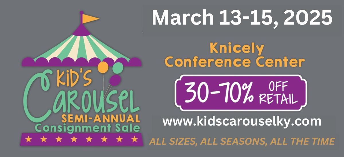 Kids Carousel BG (NOW ALL SIZES)Consignment Event