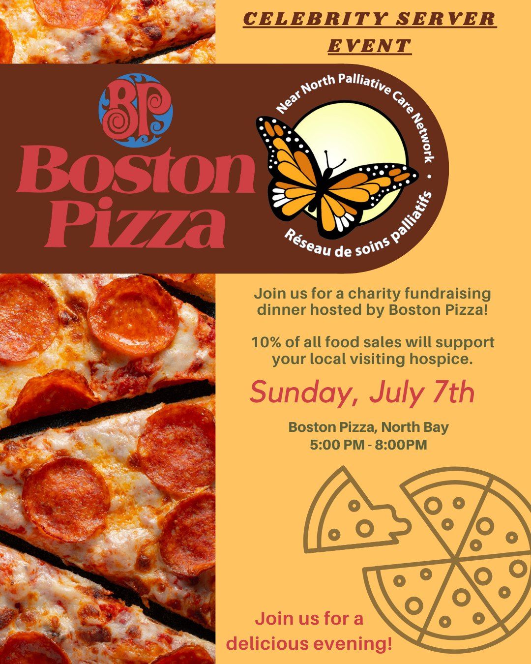 Boston Pizza Celebrity Server Event