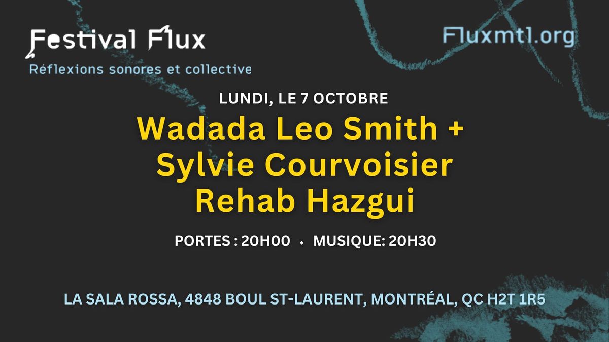 Wadada Leo Smith\/Sylvie Courvoisier + Rehab Hazgui