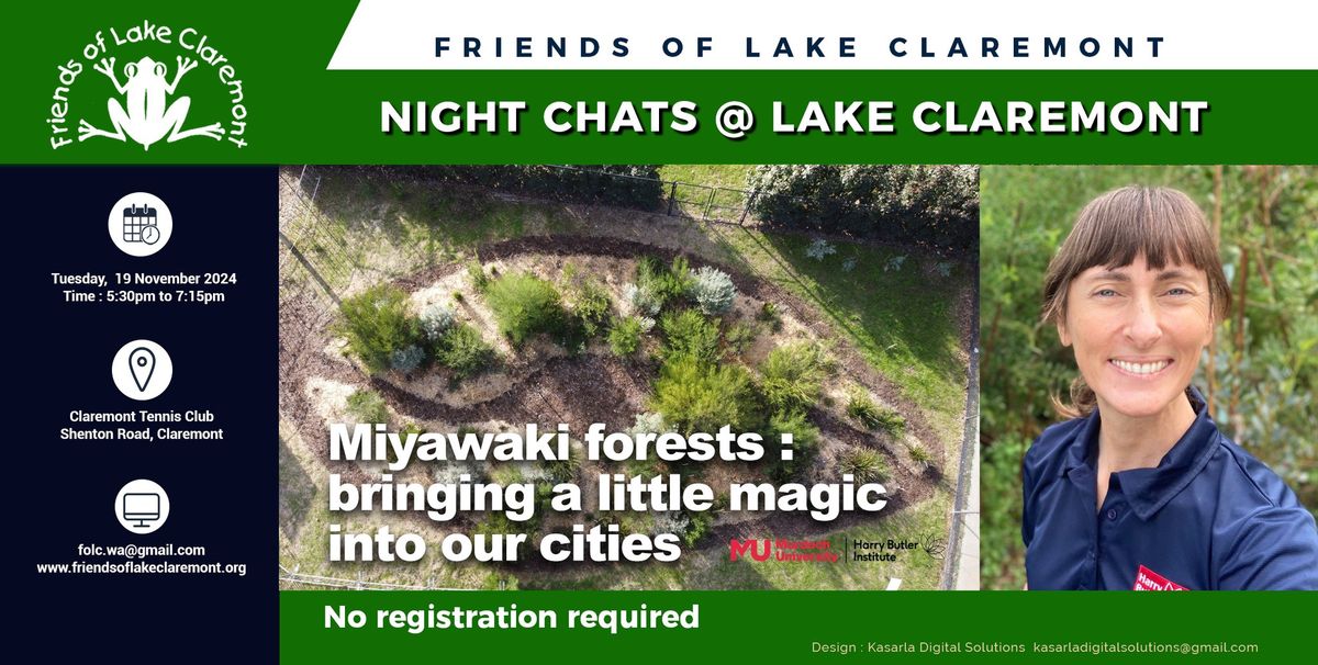 FOLC Night Chats 2024 - Miyawaki forests: bringing a little magic into our cities