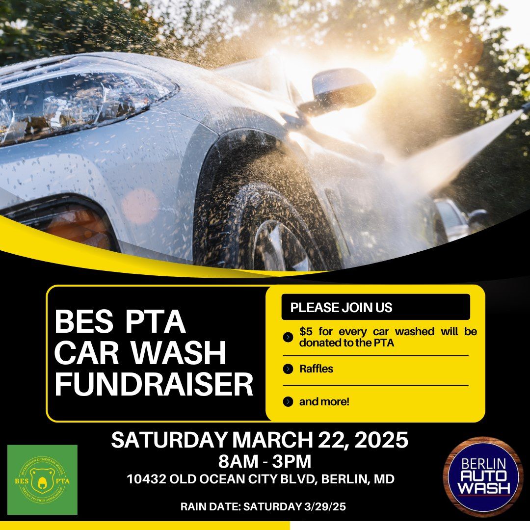 BES PTA Car Wash Fundraiser at Berlin Auto Wash