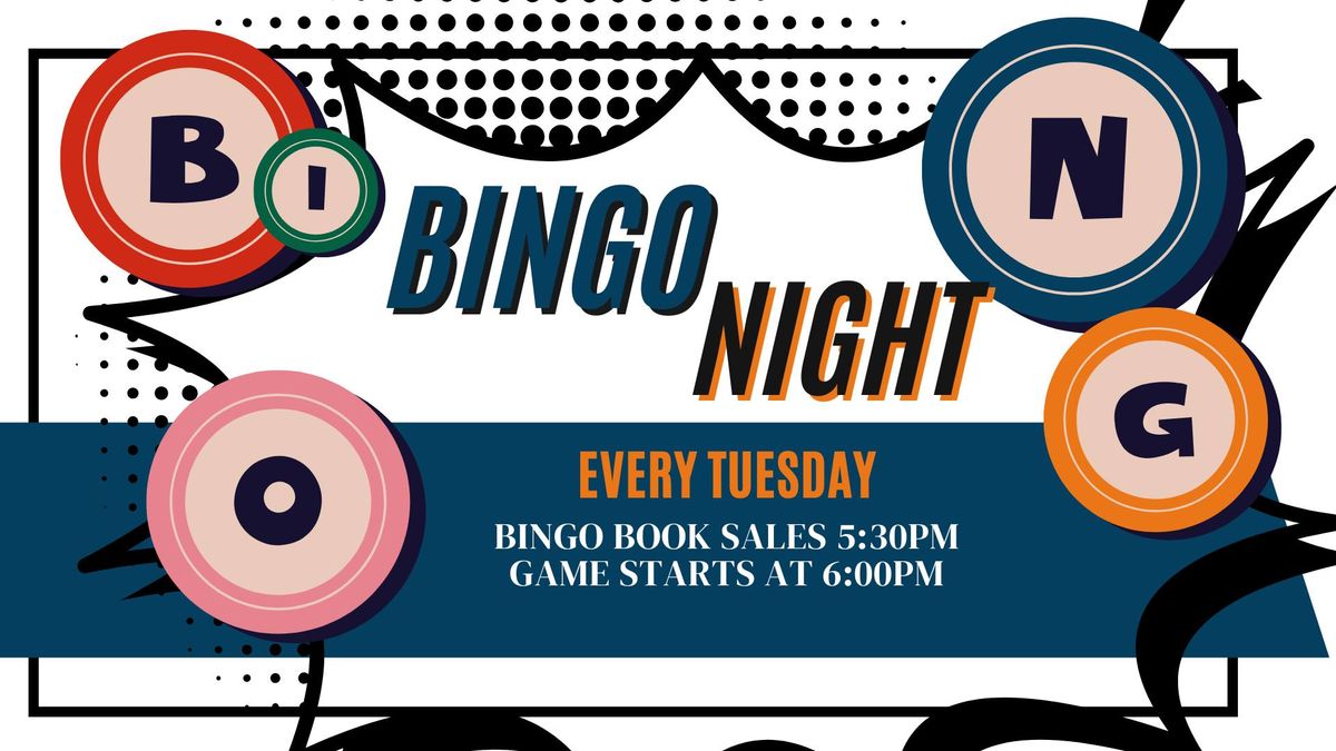 BINGO TUESDAY'S AT WILD FIELDS