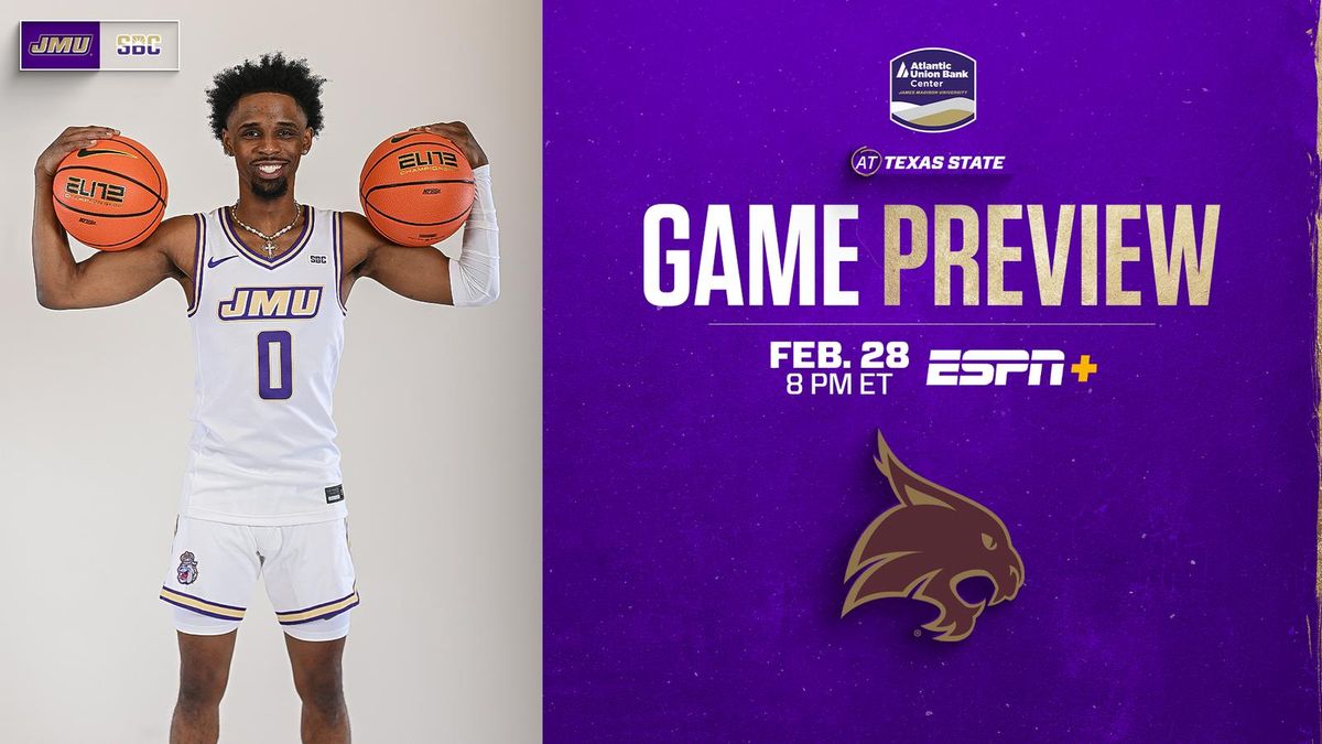 Parking Texas State Bobcats at James Madison Dukes Womens Basketball