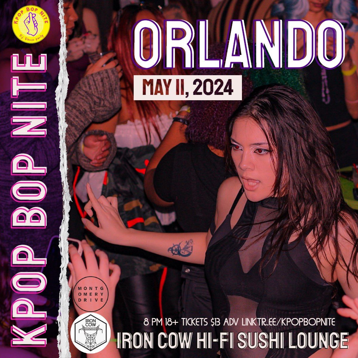 Kpop Bop Nite Orlando at Iron Cow Hi-Fi Sushi Lounge - Orlando, FL