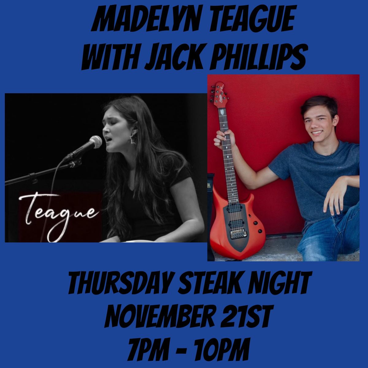 Madelyn Teague with Jack Phillips for Thursday Steak Night 