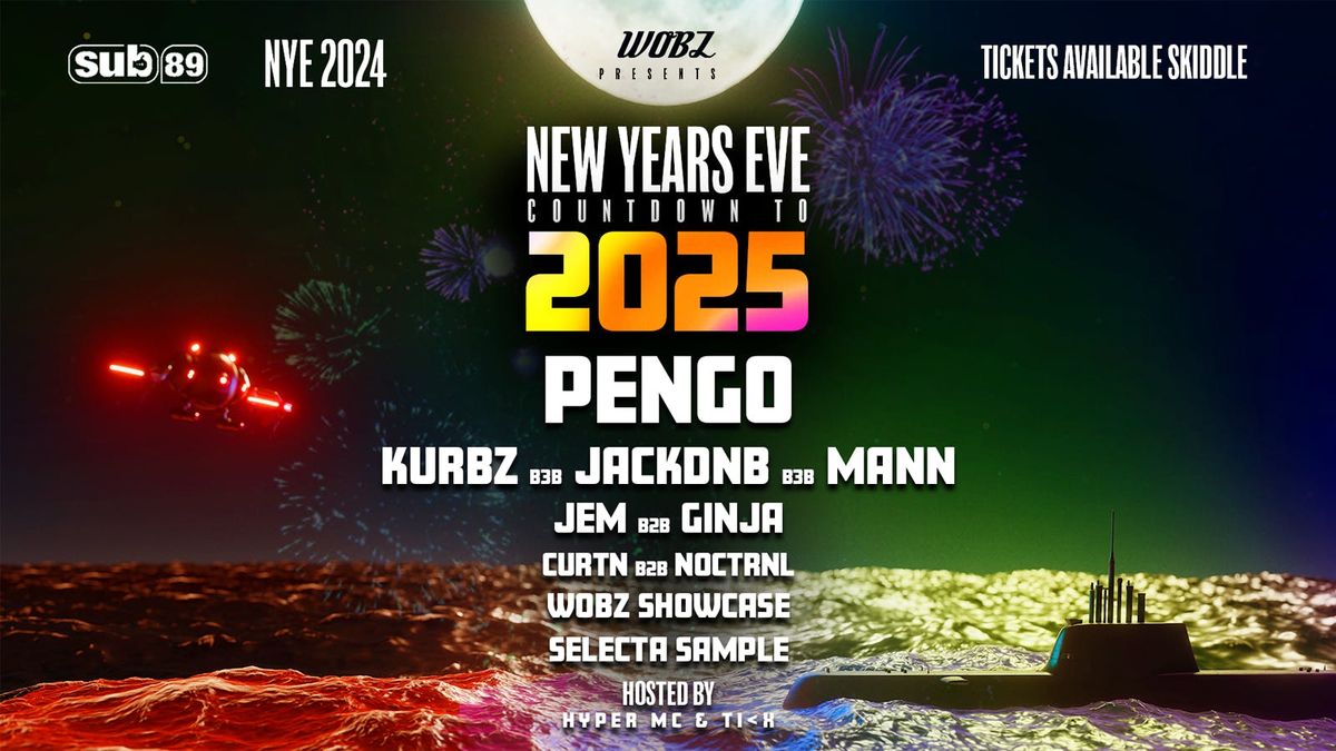 WOBZ: DRUM &amp; BASS NYE w\/ PENGO &amp; MORE @ SUB89, Reading