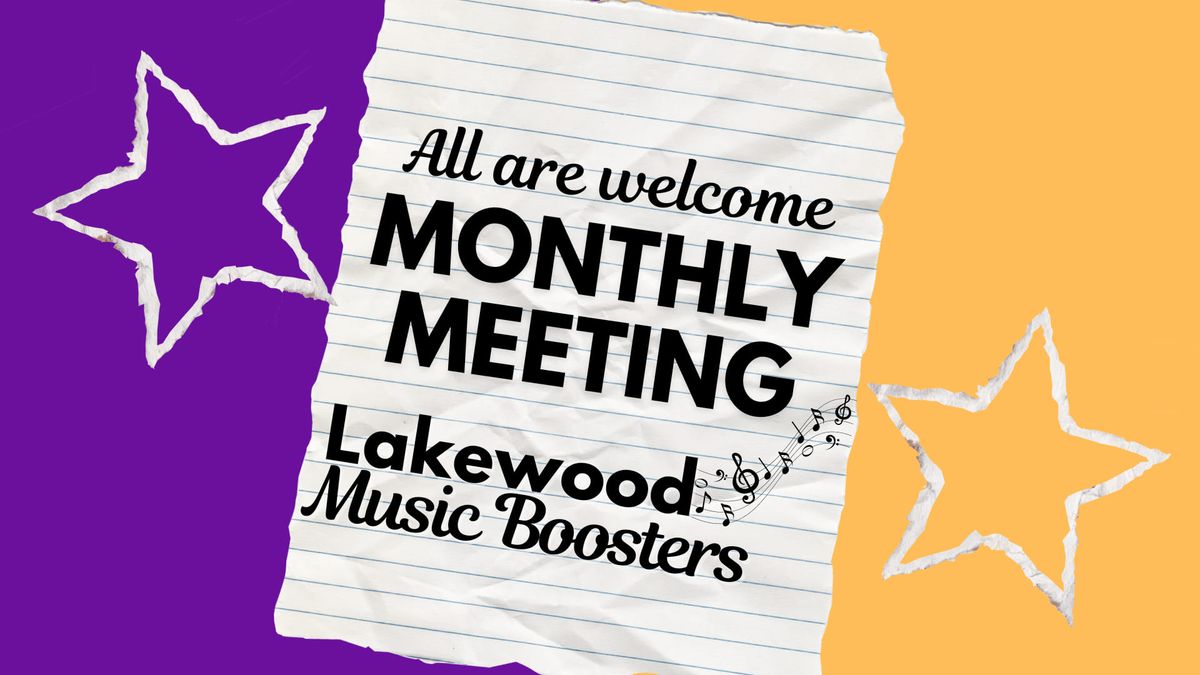 October Music Boosters Meeting 