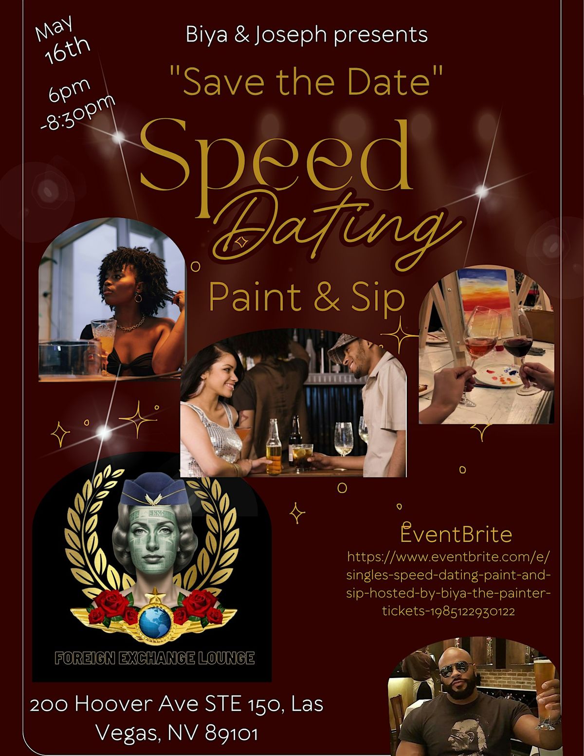 Singles Speed Dating Paint And Sip Hosted By Biya The Painter