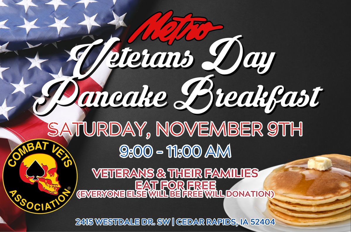 Annual Veteran's Day Pancake Breakfast