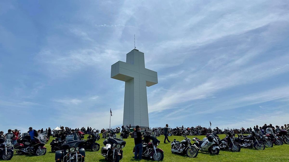 Annual Blessing of the Bikes at Bald Knob Cross