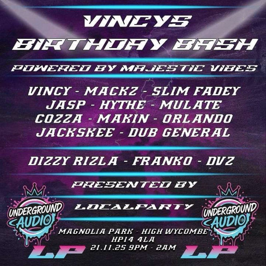 Vincy's birthday bash - Underground audio