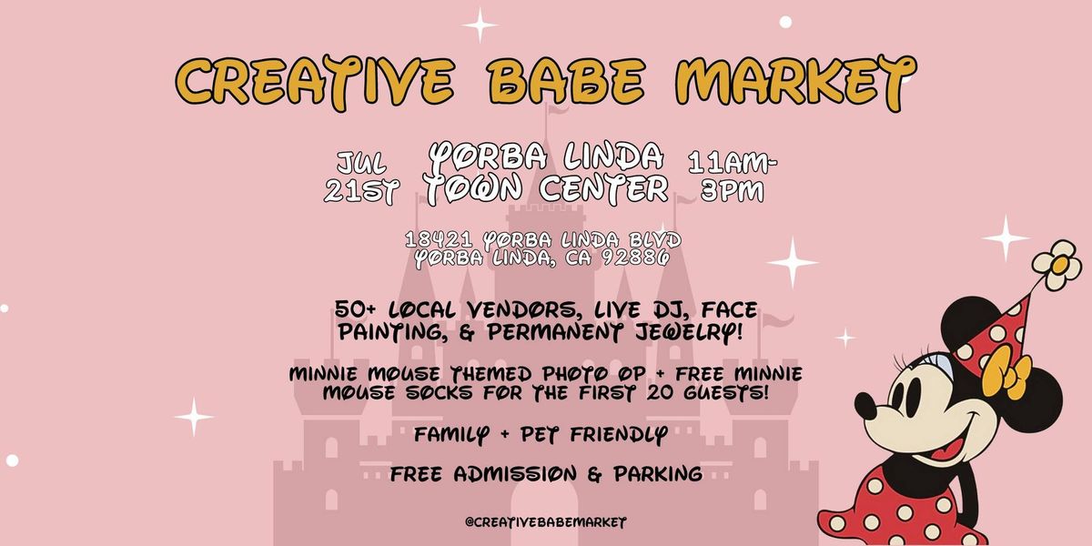 Creative Babe - Pop-Up Market @ Yorba Linda Town Center \u2728