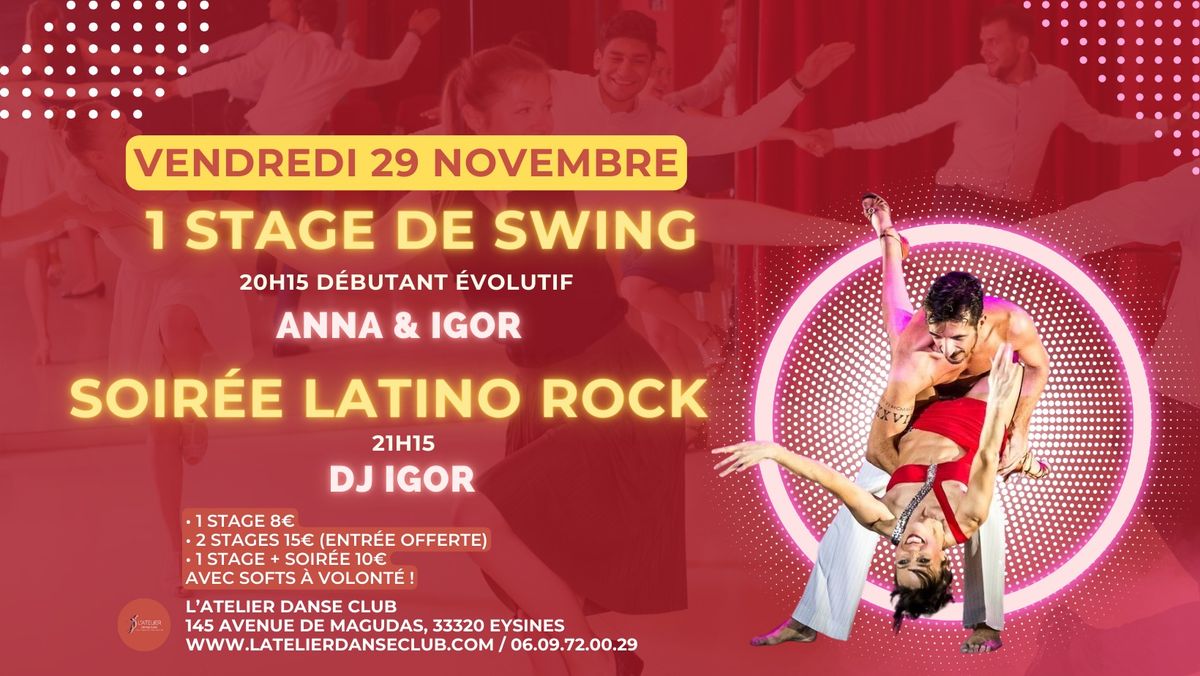 1 stage de Swing & Soir\u00e9e Latino Rock