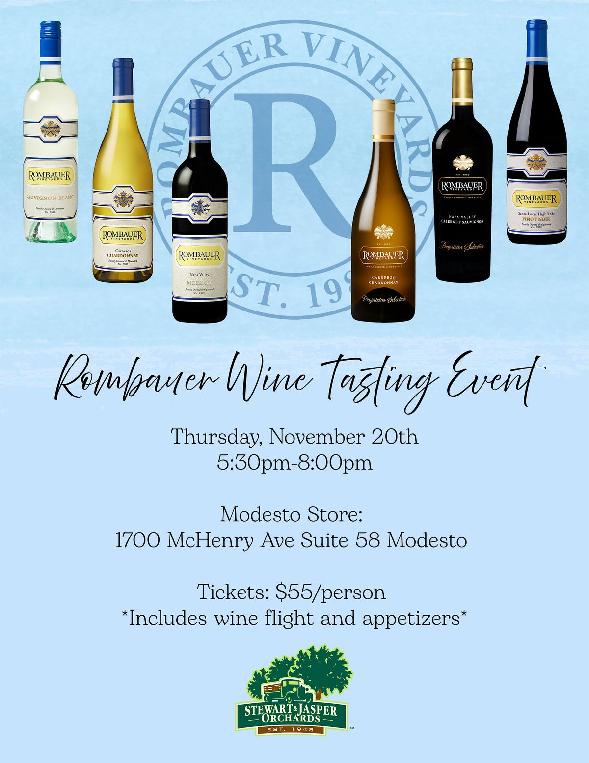 Rombauer Wine Tasting