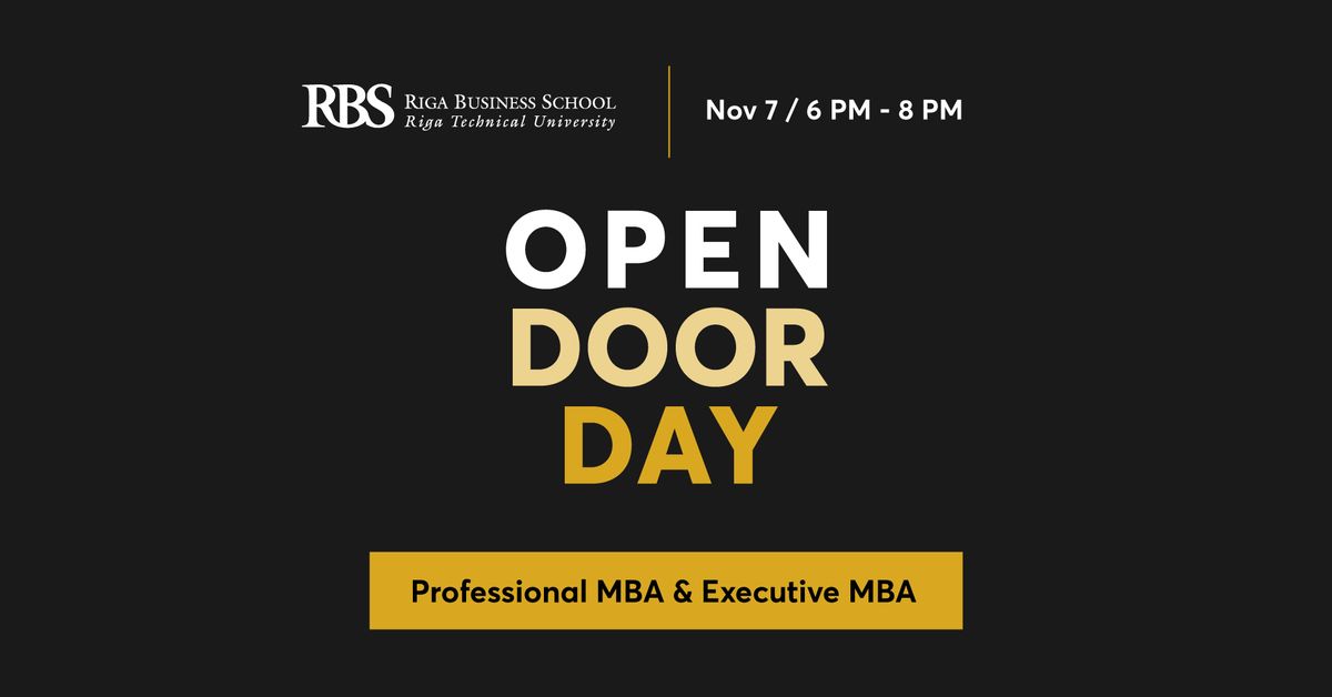 MBA and Executive MBA Open Door Day