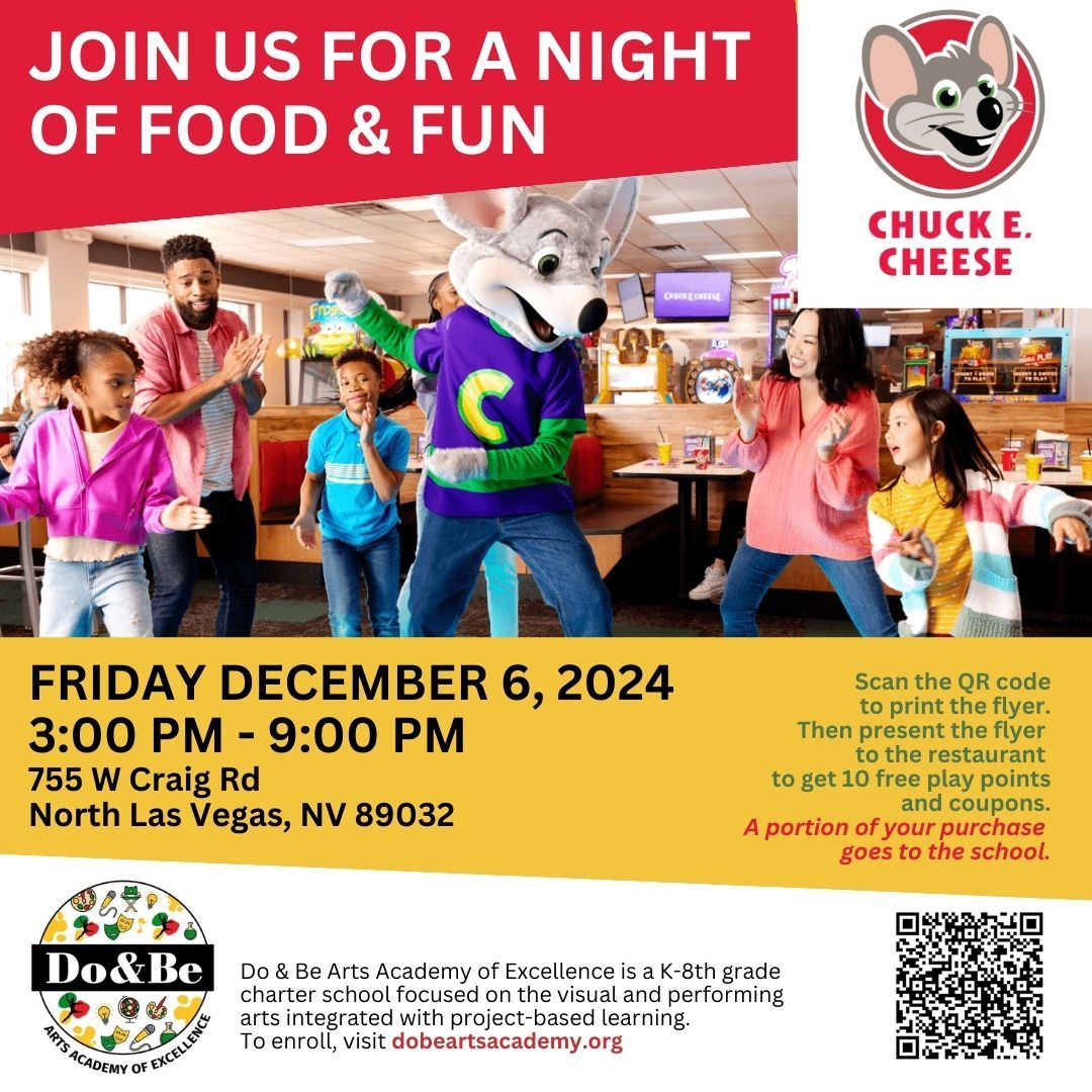 Fundraiser: Chuck E. Cheese (in-person)